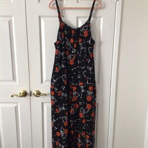 BloomChic Black and Orange Jumpsuit